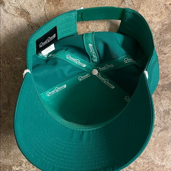 Green Good Script Rope Hat - Picture 3 of 4